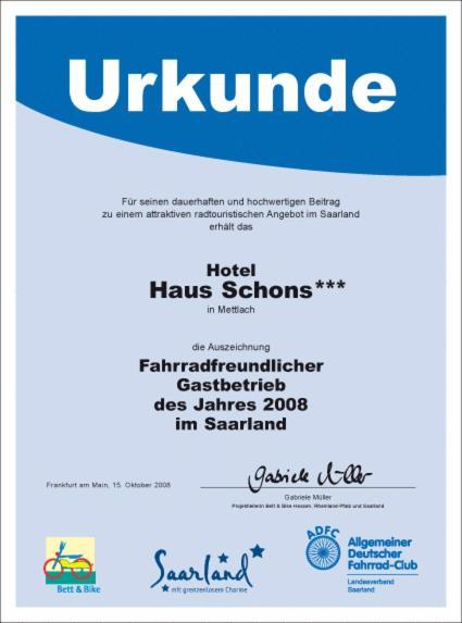 Hotel Haus Schons Mettlach Exterior foto